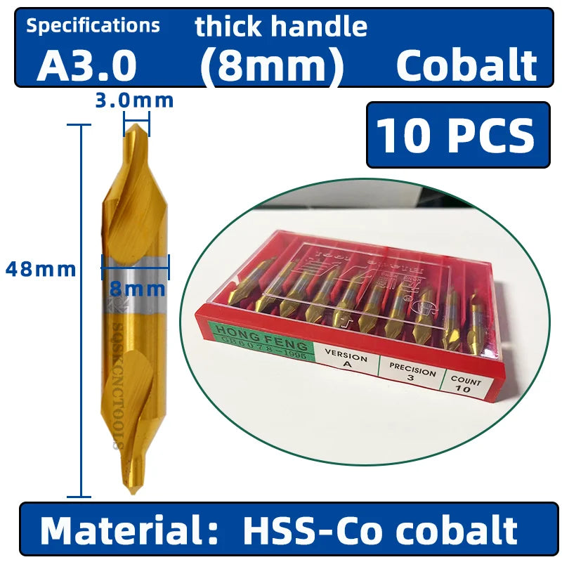 Hss Mittel bohrer für Metall 6 stücke Mittel bohrer Set Bohrloch zentrieren Bohrer Fräser Bohrer Set m35 Cen terin for bohren