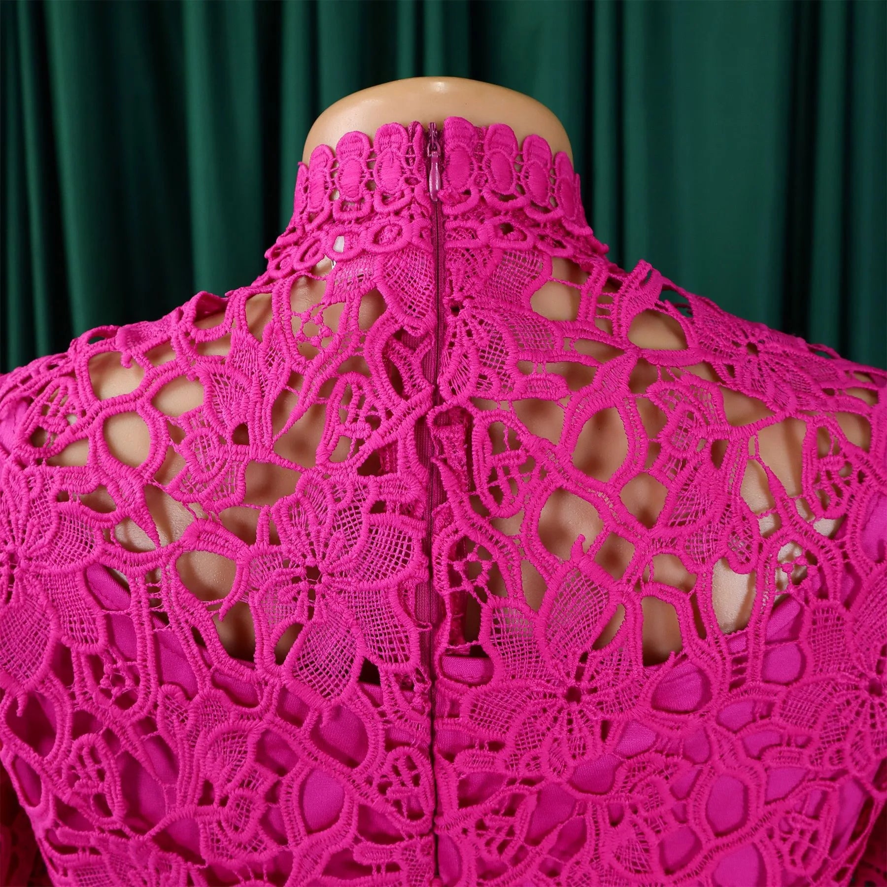 Elegant Jumpsuits & Rompers for Women O Neck Lace Patchwork Short Sleeve Sashes High Waisted Luxury Birthday Party Dinner Outfit.