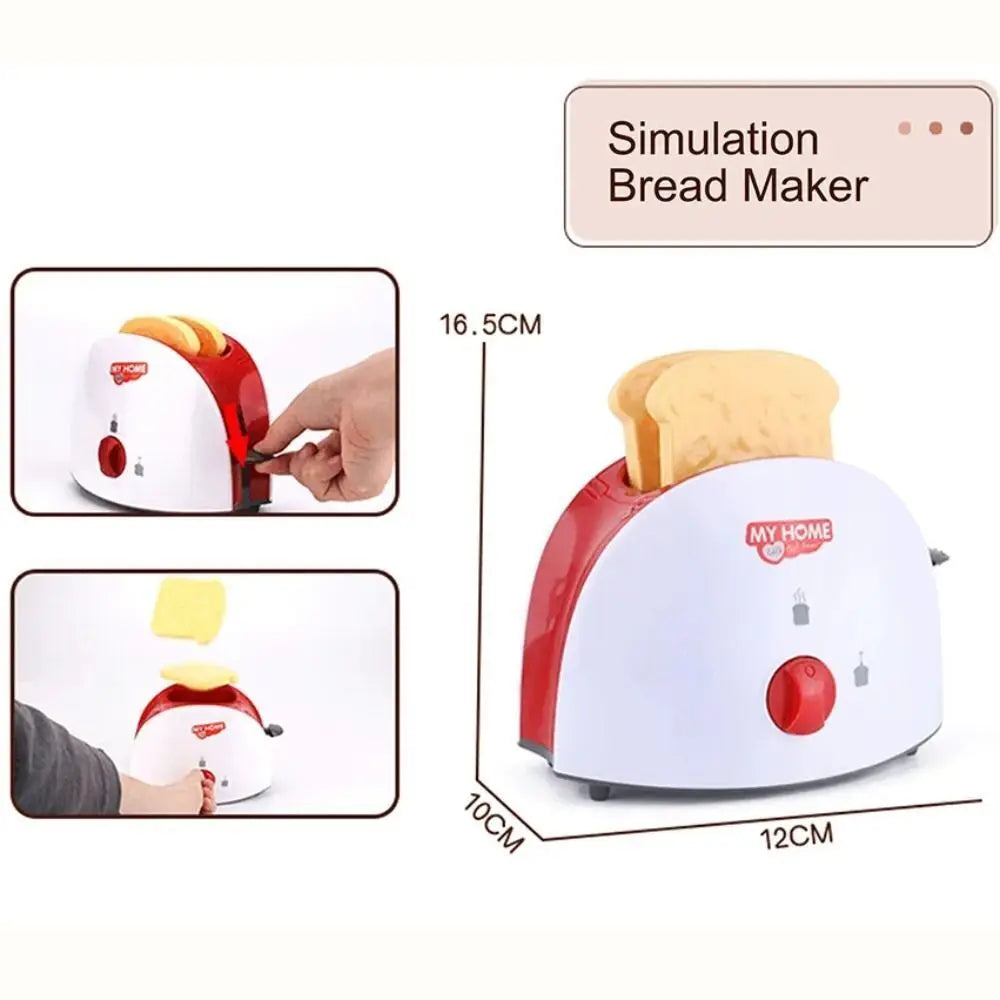 Kitchen Appliances Toys Toy Kitchen Set for Kids Play Kitchen Doll House Accessories Blender Coffee Maker Machine Mixer Toaster.