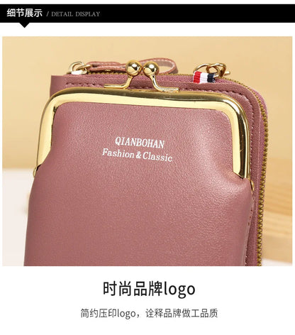 Fashion Ladies Small Crossbody Messenger Bags Women Shoulder Bag Wallet Mini PU Leather Card Holder Female Purse.