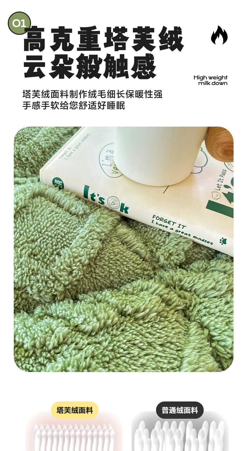 Winter Taft Velvet Mattress Topper Pad Fleece Bedspread Fold Non-slip Thin Tatami Mat Student Dormitory Bed Sheet Mattress Cover.