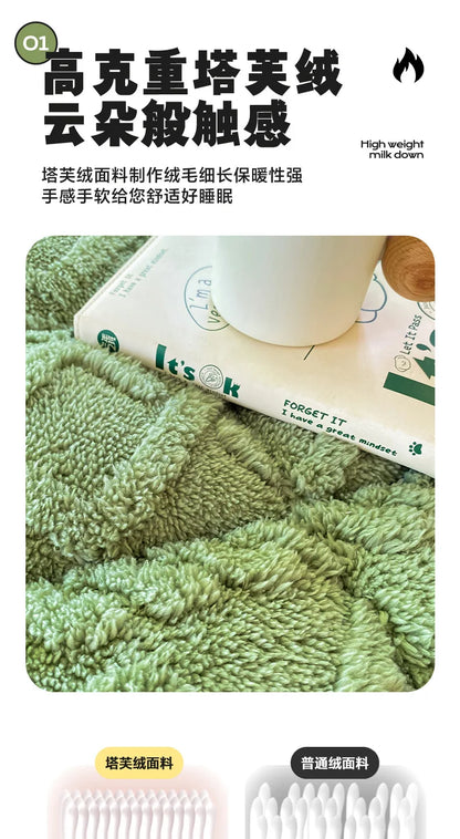 Winter Taft Velvet Mattress Topper Pad Fleece Bedspread Fold Non-slip Thin Tatami Mat Student Dormitory Bed Sheet Mattress Cover.