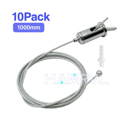 Hexagon Light Adjustable Suspension Rope and Splicing Connector All Copper 2Pin V/Y/L/T/I Cable LED Tube Lamp for Garage Ceiling