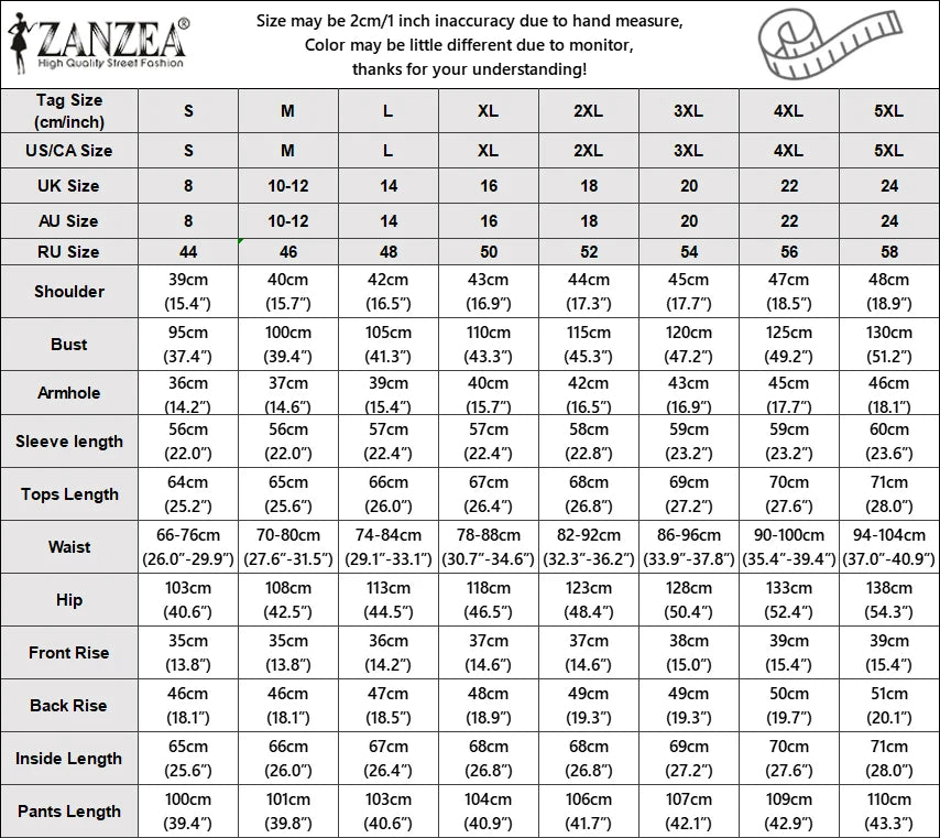 2025 ZANZEA Stylish Autumn 2 Piece Sets Women Outfit Casual V Neck Long Sleeve Tops Pant Set Solid Loose Work Tracksuit Oversize.