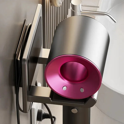 Ohne Stanzen Badezimmer Haartrockner Aufhänger Haartrockner Lagerregal Saugnapf Lagerregal Toilette Multifunktions-Lagerregal