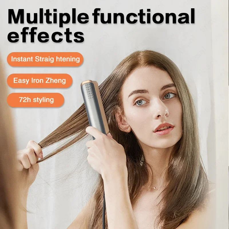 2 in 1 Hair Straightener Curling Ionizer with LCD Wide PanelProfessional Ceramic Hair Straightener with adjustable temperature.