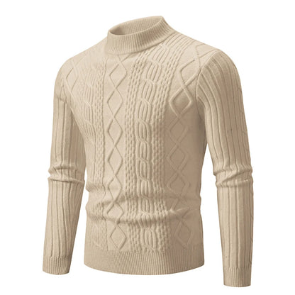 2023 Autumn  and Winter New Sweaters Warm Fit Knitted Sweaters Solid Color Casual Pullover Multiple Styles Sweater Men