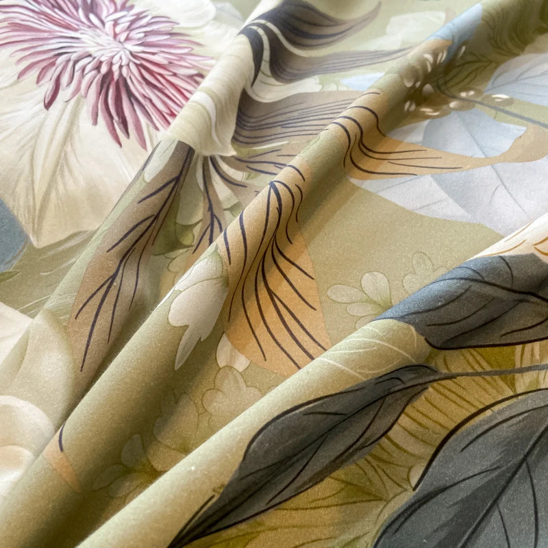 Floral Print 600TC Egyptian Cotton Bedding Queen King Comforter Cover Soft Duvet Cover Set Flat/Fitted Bed Sheet Pillowcases