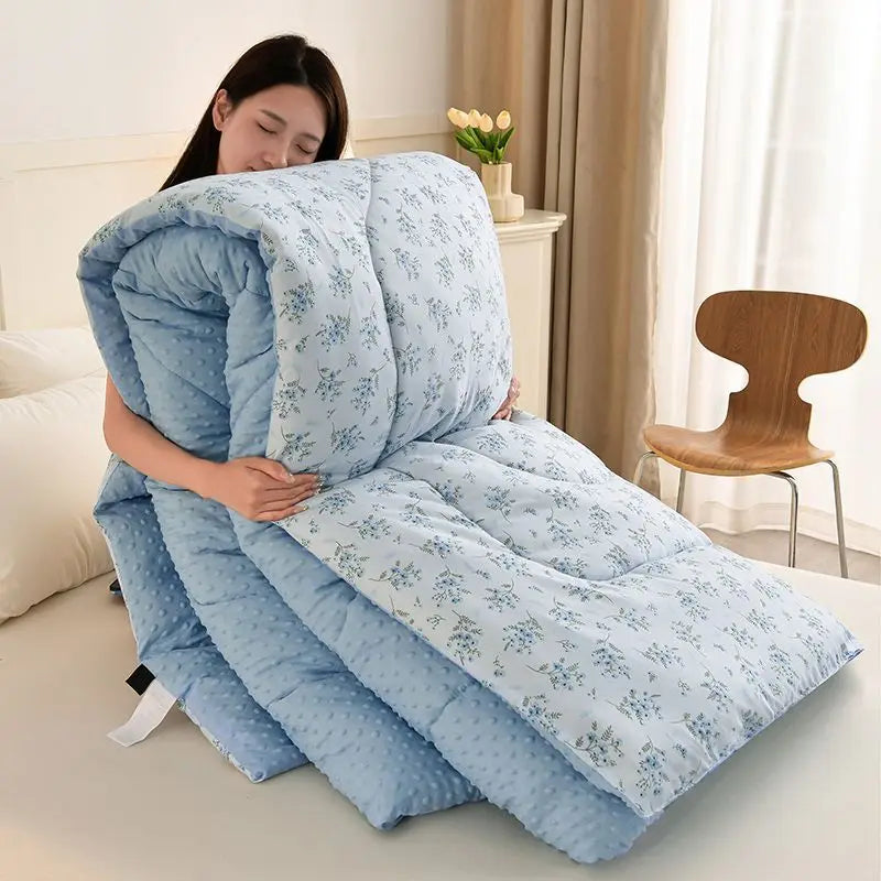 Thickened warm Doudou quilt spring and autumn quilt winter velvet thickened washed Doudou yarn double quilt core.