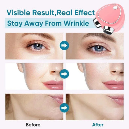 Mini Facial Massage Beauty Instrument Portable USB Charging Multifunctional Skin Care Thin Face Anti Wrinkle Face Firming Lift.