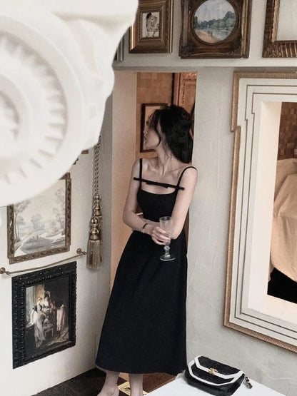 Sommer y2k Spaghetti träger Abend party Kleider solide elegante ärmellose sexy A-Linie kurzes Kleid ein Stück Vestido Mujer