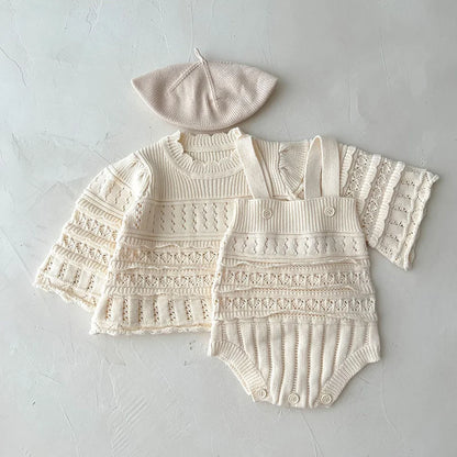 MILANCEL 2023 Baby-Bodys, gestrickt, für Kleinkinder, Mädchen, Kleidung, Kleinkinder, einteilig, Jungenkleidung