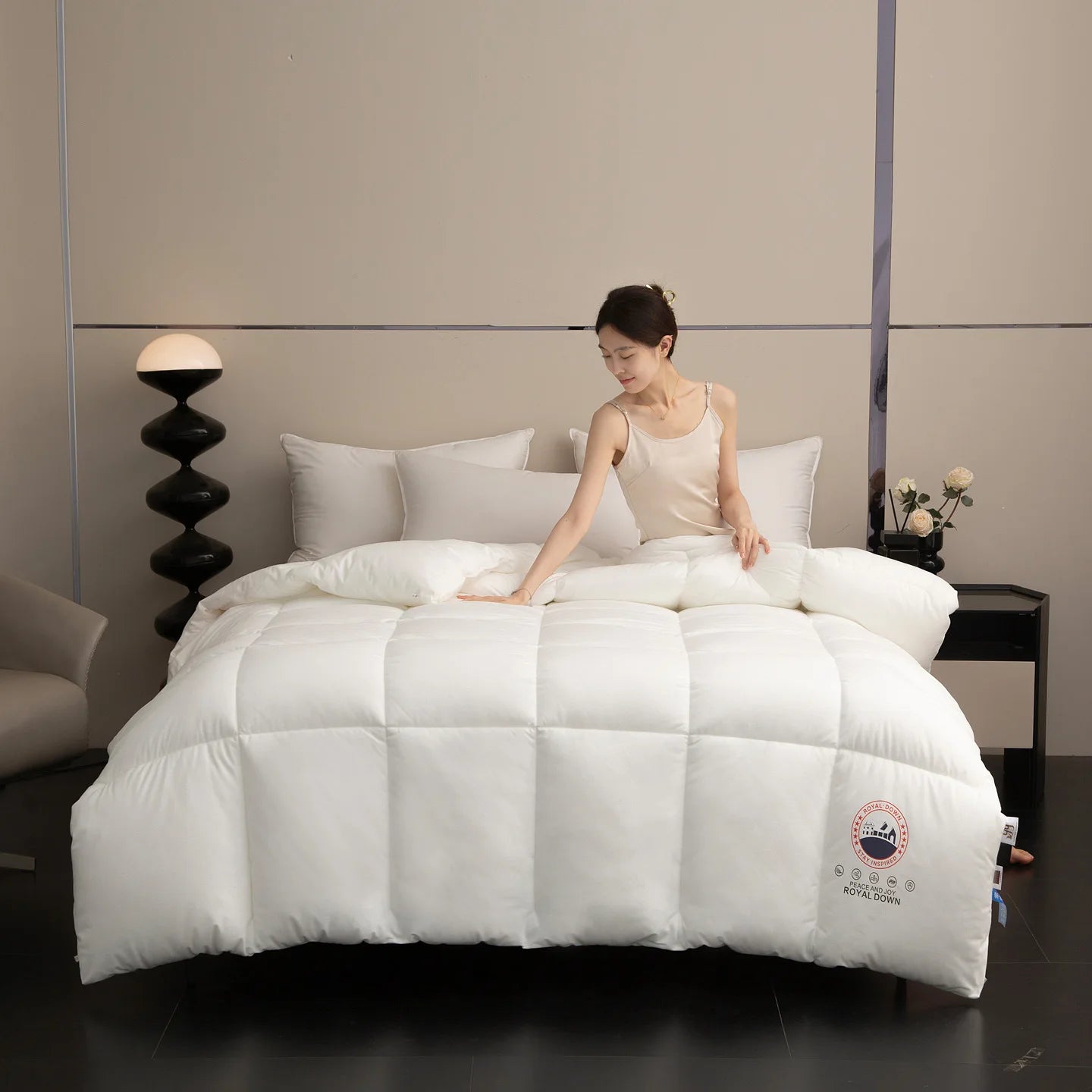 Icelandic Cashmere Protein Is Soft and Sticky with High Resilience Quilted Perfect Comfort ,Blanket Solid Color Bedclothes.