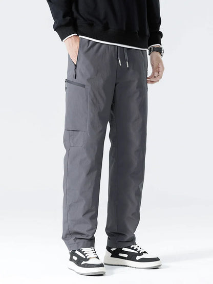 Winter Down Pants Men 90% White Duck Down Padded Warm Pants Outdoor Waterproof Windproof Casual Straight Thermal Puffer Trousers.