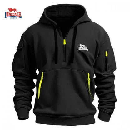 2024 Autumn Winter High Quality Dropped Shoulder Hooded Sweatshirt Men's Women's Plus Size Loose Pullover Fashion Sweatshirt.