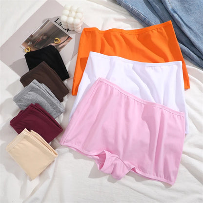 New Women's Panties Cotton Seamless Sports Boxers Underwear Female Solid Color Briefs Cozy Lingerie Intimate Underpants XS-XL.