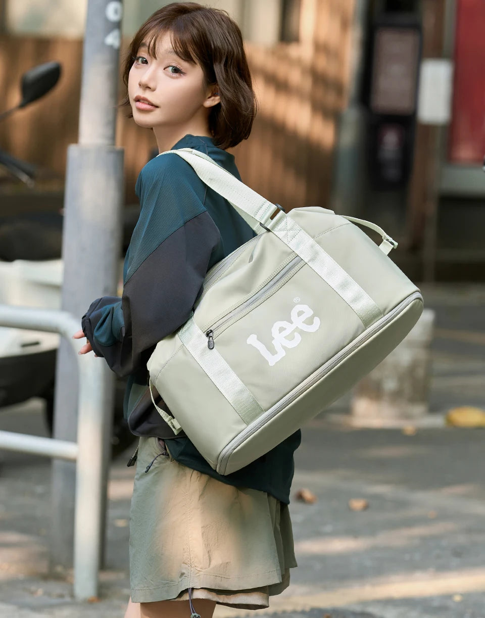 LEE Expandable Large Capacity Luggage Travel Handbag Women Sports Fitness Gym Yoga Bag Waterproof Dry Wet Pocket Duffel Bag.