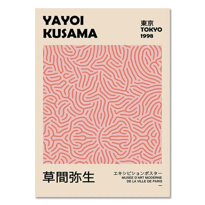 Abstract Yayoi Kusama Orange Wall Art Matisse Mark Rothko Posters and Prints Flower Market Canvas Painting Mural Decoration.
