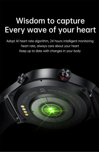 2025 NFC Bluetooth Call Smart Watch Men Full Screen GPS Sports Bracelet Waterproof ECG Health Monitor SmartWatch for IOS Android.