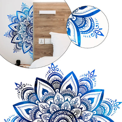 Mandala Lotus PVC Wall Sticker Eid Mubarak Lotus Flower Datura Zen Decorative Decals Sticker 30x90cm Home Wall Decoration.