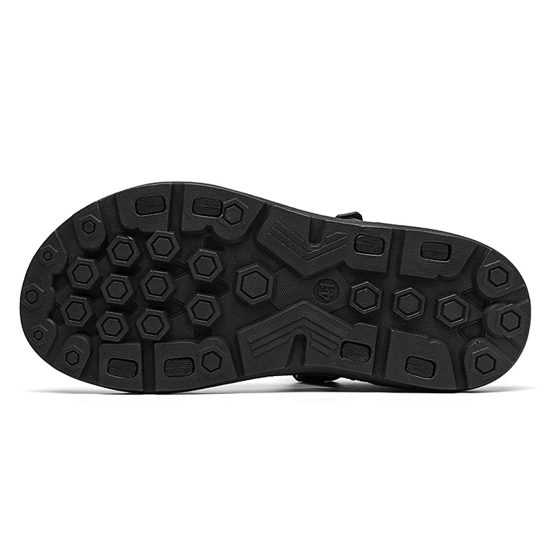 Summer Men's Sandals Outdoor Wadable Man Yoga Mat Insole Gladiator Open Beach Slippers Antiskid Durable Flat Men Shoes.