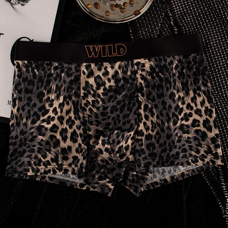 EXILIENS Neue Leopard 1 stücke/3 stücke Boxer Männer Unterwäsche Heiße Unterhose Herren Boxer Masculinas BoxerShorts Mann Höschen größe L-3XL KX735