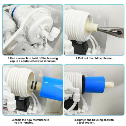 Water Purifier Reverse Osmosis Membrane Kitchen Direct Drinking Water Reverse Osmosis Universal Filter Cartridge 50/75/100/150G