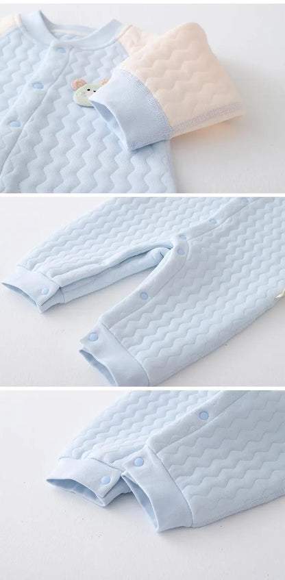 Baby-Body ohne Knochen, warmer Strampler für Neugeborene, Jungen und Mädchen, Cartoon-Body mit langen Ärmeln, Kletteranzug.