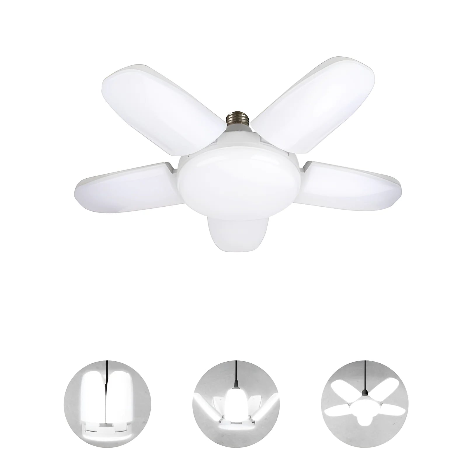 60W 100W E27 Led-lampe Fan Blade Timing Lampe 220V 110V Faltbare Led Industrielle Glühbirne Lampe für Home Decke Licht Garage Licht.