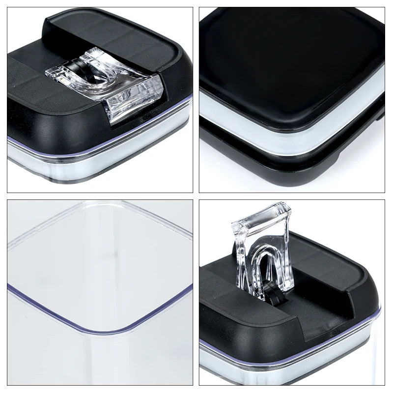 FAIS DU Food Storage Jar With Lid Kitchen Container Kitchen Organizer Stackable Dustproof Moisture Resistant Kitchen Accessories.