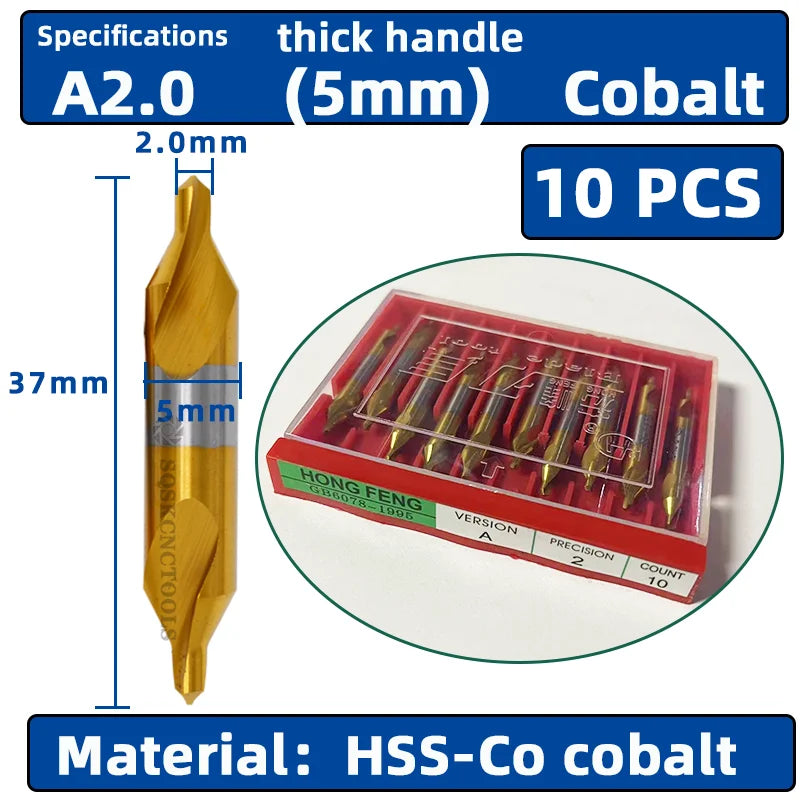 Hss Mittel bohrer für Metall 6 stücke Mittel bohrer Set Bohrloch zentrieren Bohrer Fräser Bohrer Set m35 Cen terin for bohren