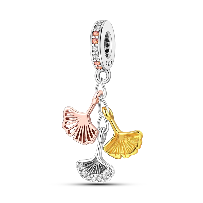 Flowers Series 925 Sterling Silver Sunflowers Tulip Carnation Charms Fit Original Bracelet  For Women Jewelry Making