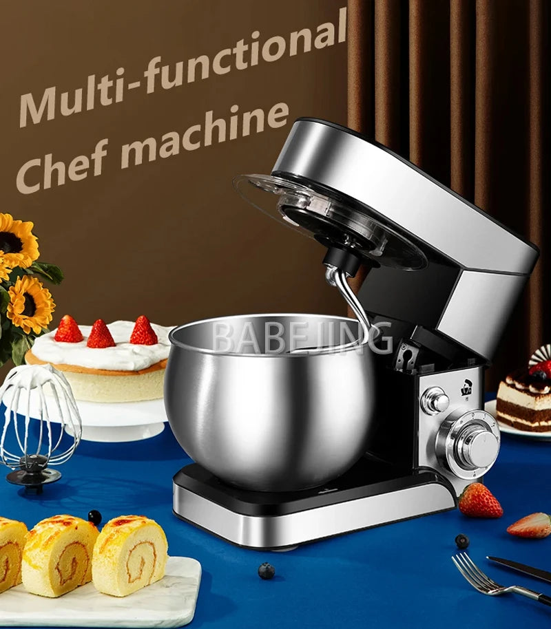 BABEJING New Hot Selling 1200w Kitchen Mixer, Electric Stainless Steel Filling Mixer, Kneading Machine.