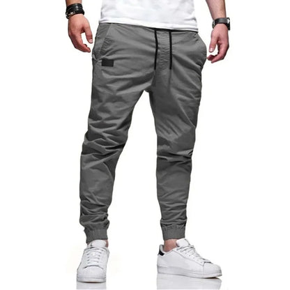 New Men's Casual Sports Pants Sweatpants Male Jogger Cargo Harem Pencil Pants Trousers Multi-pocket Sweatwear.