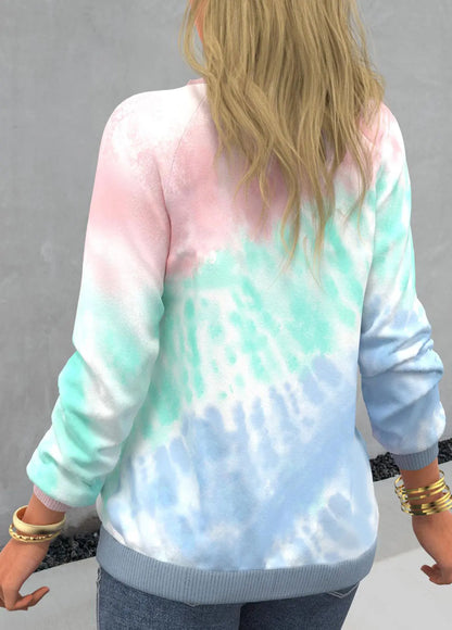 Pullovers Casual Sweatshirts For Women Tie Dyed Tops Autumn Fashion Streetwear y2k Clothes Ropa de Mujer Sudaderas