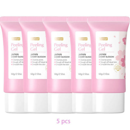 Sakura Face Deep Cleaning Exfoliating Gel Skin Care Whitening Moisturizer Repair Facial Scrub Skin Care 60g.