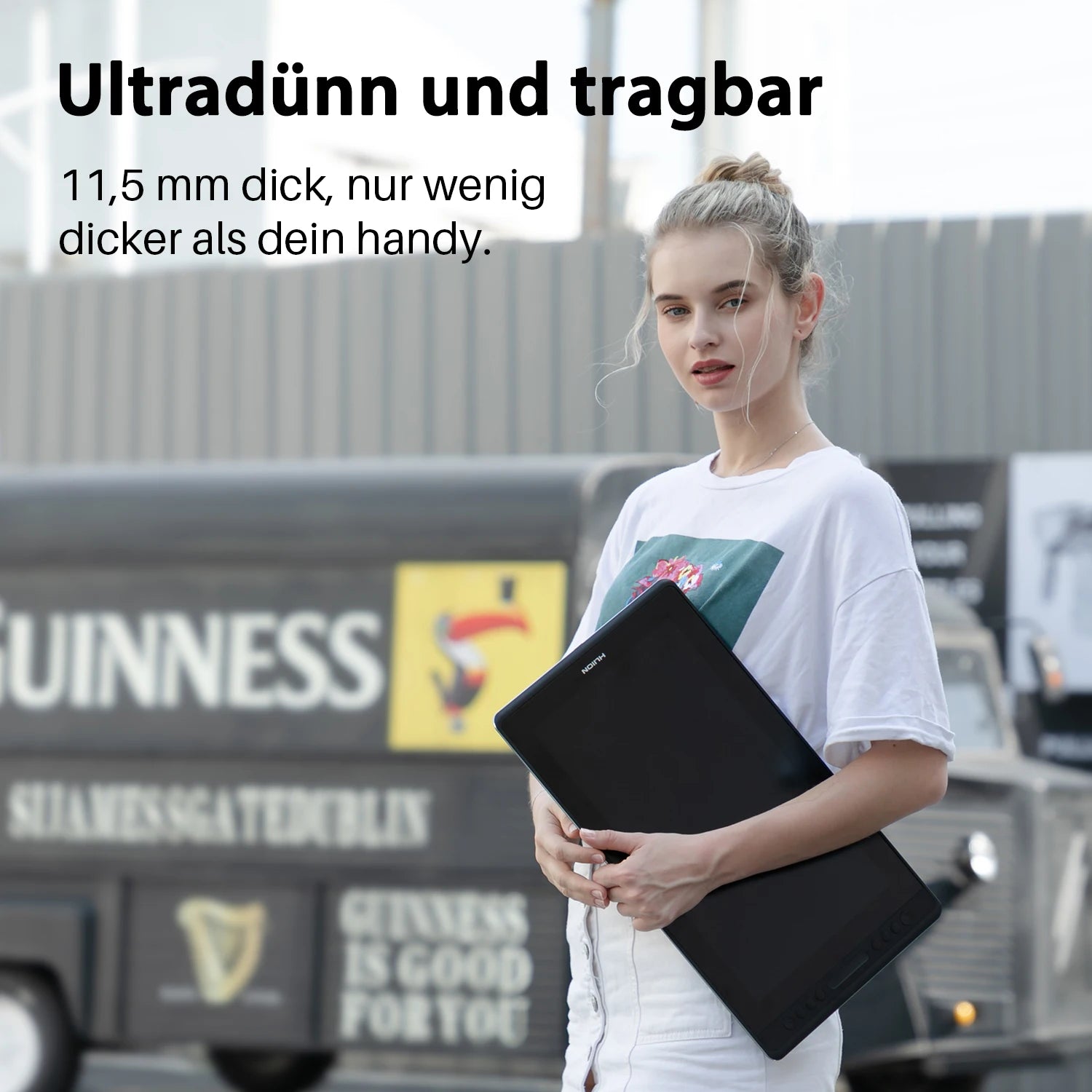 Huion Graphic Monitor Kamvas Pro 16 Drawing Tablet Screen 15.6 Inch Digital Tablets Draw Display with Battery-free Stylus Pen.