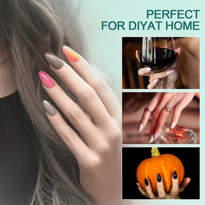 Nailpop 120pcs/box Gel X Nail Tips Medium Short Shape Almond/Square/Soft Gel Nail Tips False Nails Soak Off Easy Nail Extensions.