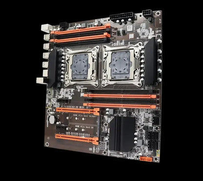 SOYO X99 Dual CPU Gaming Motherboard Kit lntel Xeon E5 2680 V4*2&DDR4 32GB (4*8GB) LGA2011-3 M.2 NVME for Desktop Computer Host.