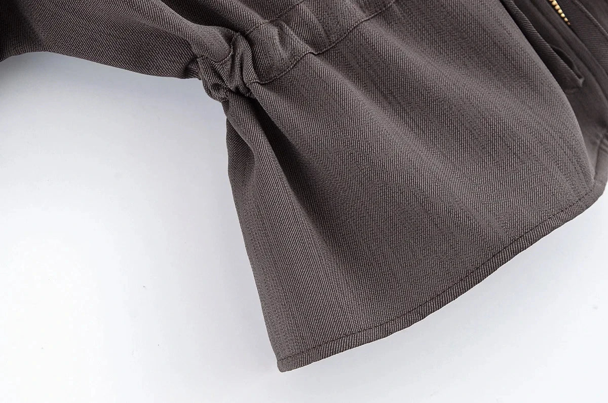 Casual Pants 2 Pieces Sets For Women Short Sleeve Coat High Waist Trousers Women's Suit 2025 Two Pieces Loose Woman Outfits.