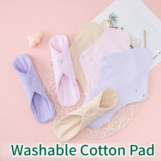 Waterproof Urine Barrier Washable Panties Liners Pad Menstrual Sanitary Napkin Reuse Snap Button Leak-proof Cotton Underwear.
