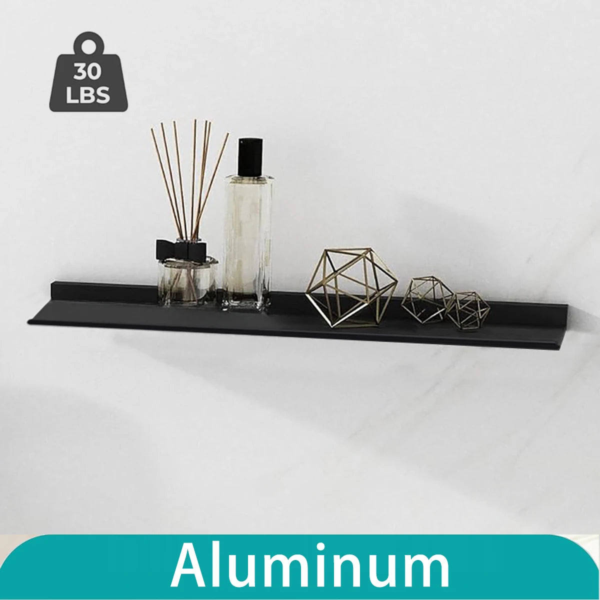 Schwimmende Badezimmerregale  Zimmerdekoration  Keine Bohrungen  Speicherwandregal  Home Organizer Ledge Hardwares  Schrankküche  Wohnkultur