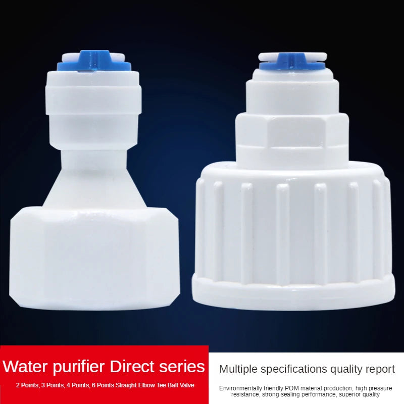 Fit for 1/4" 3/8" OD Tube Straight  Equal Reducer Connector Fitting Aquarium Reverse Osmosis RO Water Dispenser