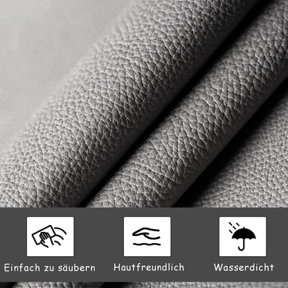 Anajqaqia Polsterbettgestell mit LED-Beleuchtung, 140 x 200 cm, mit hydraulischem Stauraum, Grau