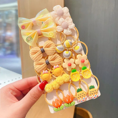 Flower Bow Tie Leather Band Headband Sweet Hair Accessories Baby Does Not Hurt Hair Lovely Headwear Hair Loop