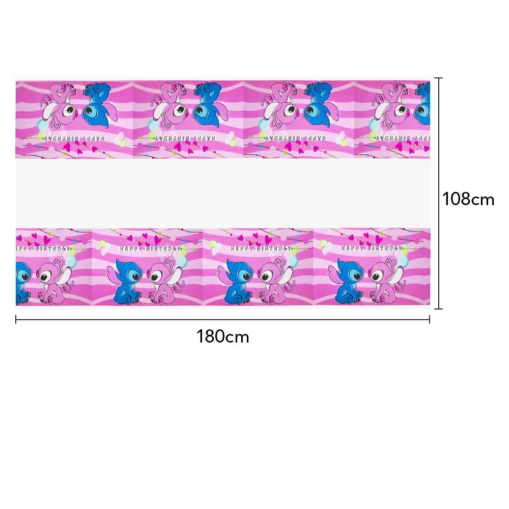 Niedliche Cartoon-Lilo und Stitch-Luftballons, alles Gute zum Geburtstag, Party, Babyparty, Dekorationen, Kindergeschenke, Einweggeschirr