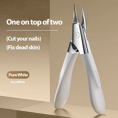 Stainless Steel Thick Nail Clippers Toenail Cutters Pedicure Manicure Tools Non-Splash Ingrown Paronychia Correction Tool.