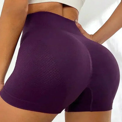 Women's New Yoga Shorts Three-quarter Pants Peach Hip Lift Belly Belly Outside To Wear Running High Waist Sports Fitness Shorts.