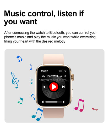 2025 New Iatrology Grade Smart Watch Women Blood pressure Blood oxygen Fat Heart Rate Menstrual Tracking BT Call Bracelet Ladies