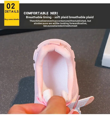 Kids Fashion Shoes For Boys Girls Toddler Boy Girl Soft Sports Shoes Children Running Sneakers Air Mesh Breathable 26-37.